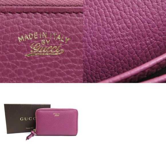 Gucci Zip Around Purple Leather Wallet  (Pre-Owned) - Picture 5 of 5